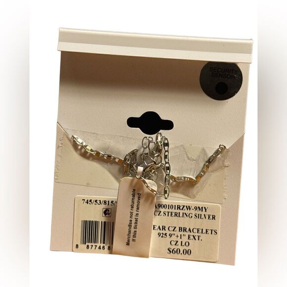 NWT Giani Bernini CZ Love Script Anklet in 18k Gold-Plated Sterling Silver - Picture 3 of 4